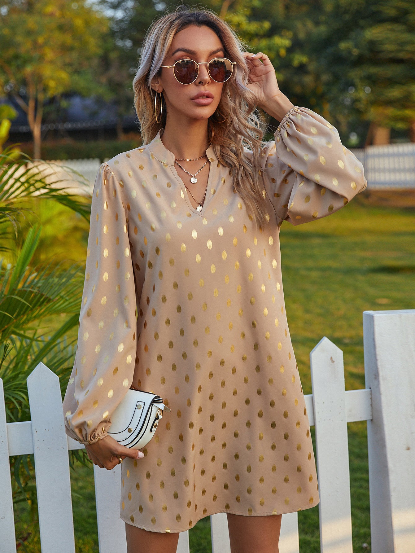 Midnight Dream Long Sleeve Formal Mini Dress