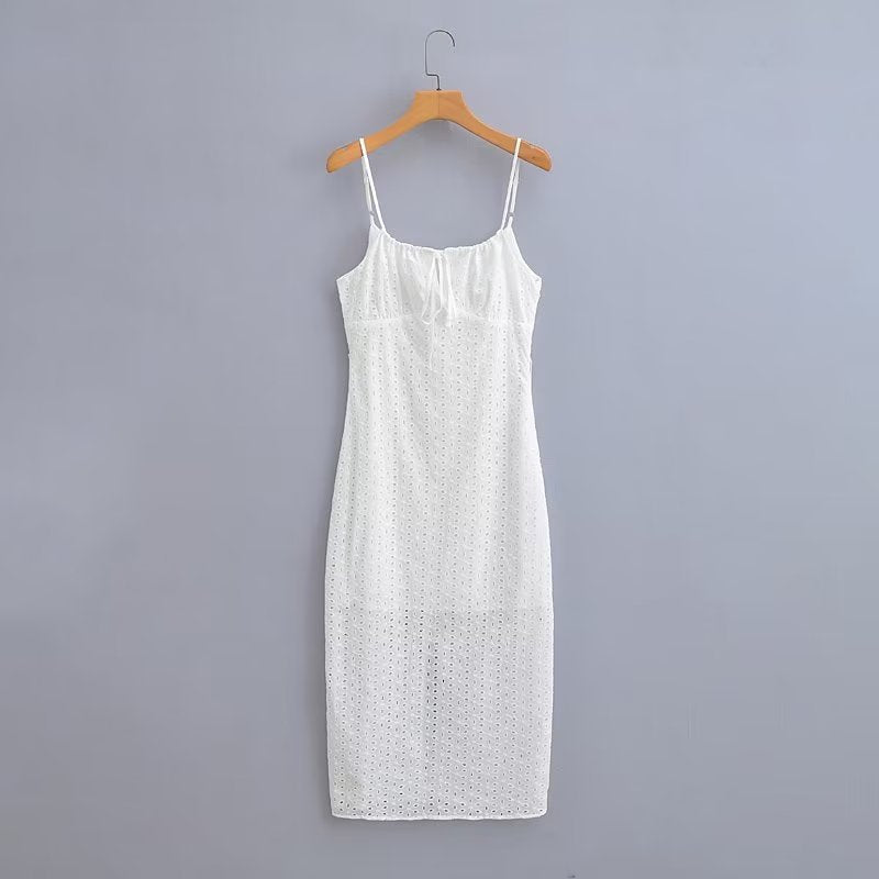 Ember Tiered Boho Maxi Dress White