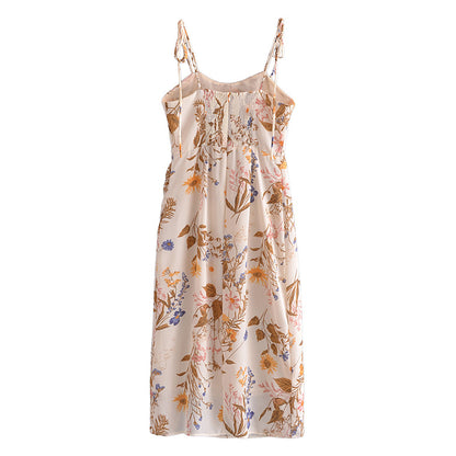 Bohemian Dreamer Floral Split Midi Dress