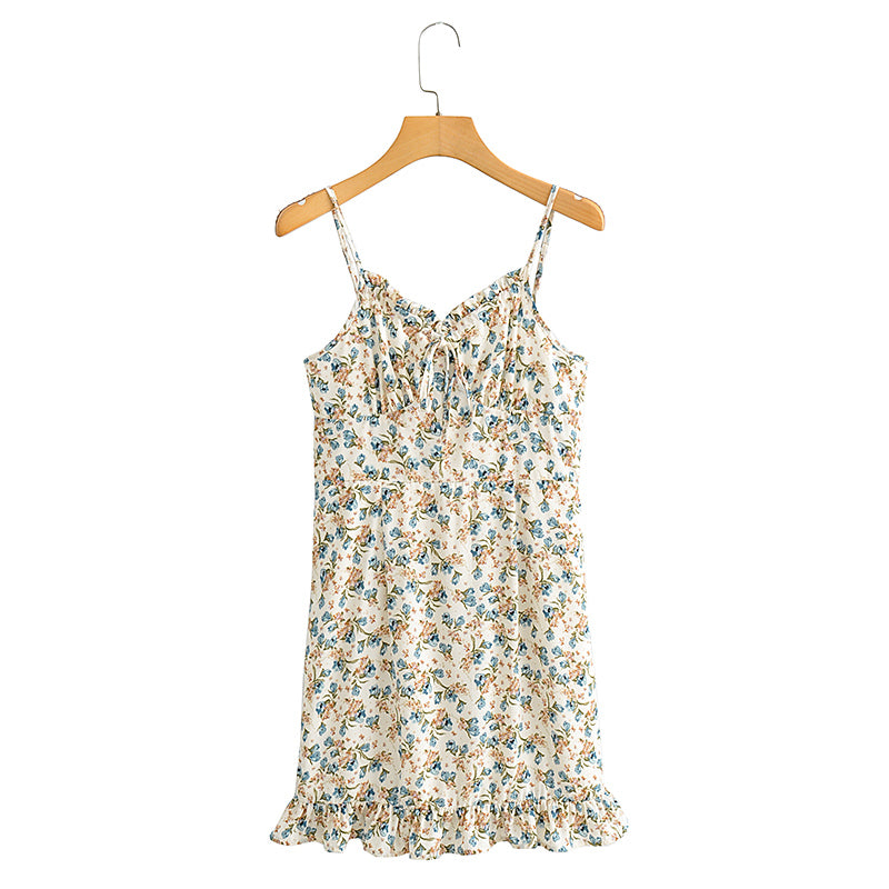 Ocean Breeze Strappy Mini Dress