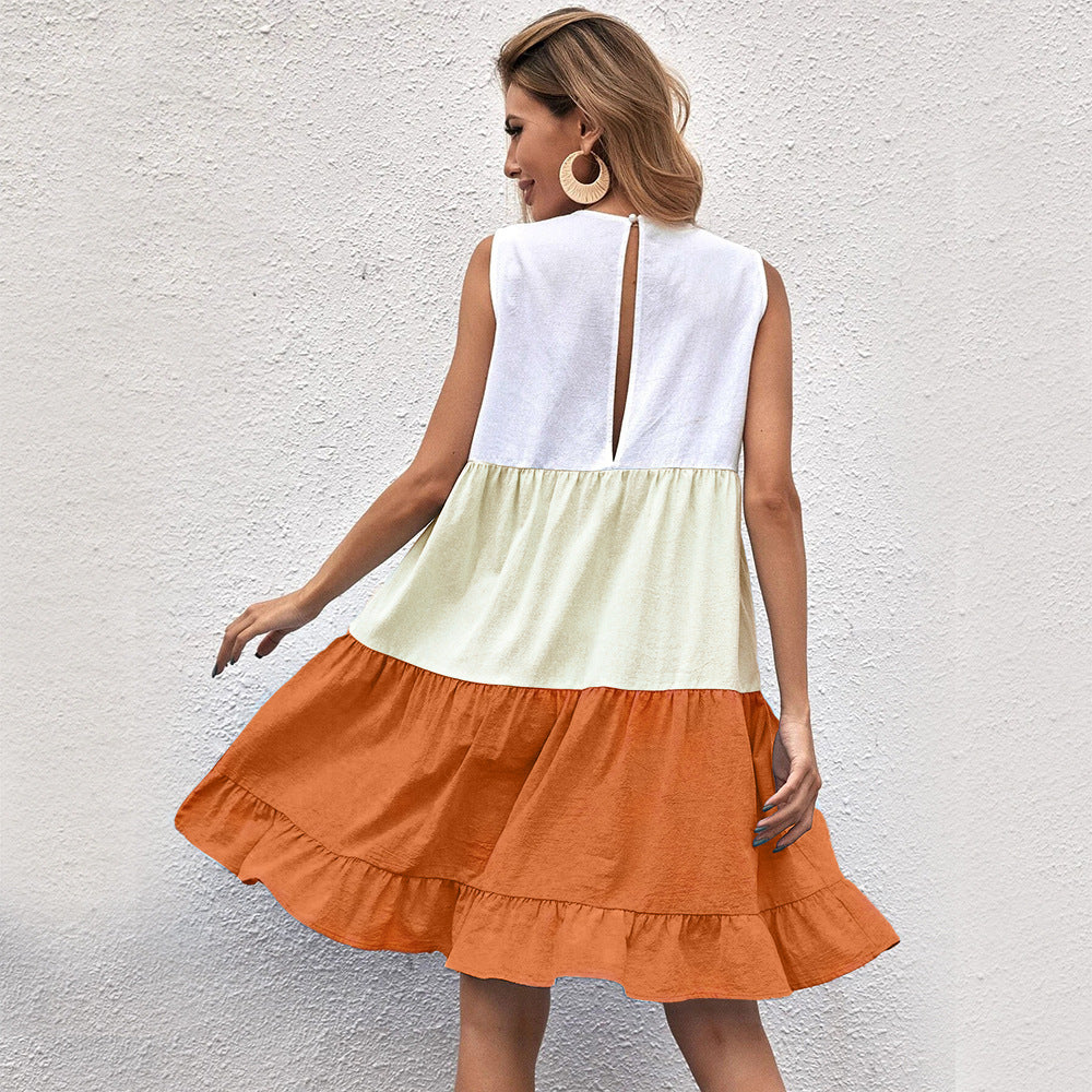 Island Oasis Ruffled Mini Dress