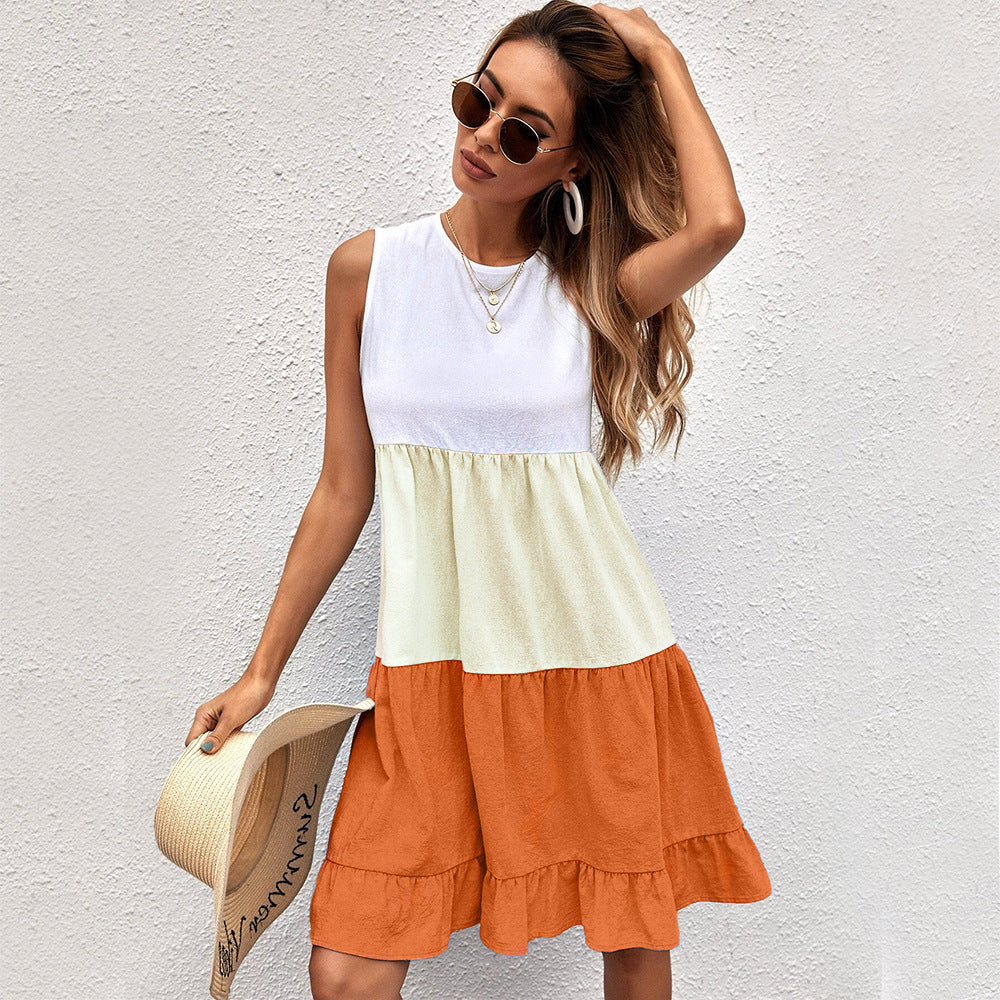 Island Oasis Ruffled Mini Dress