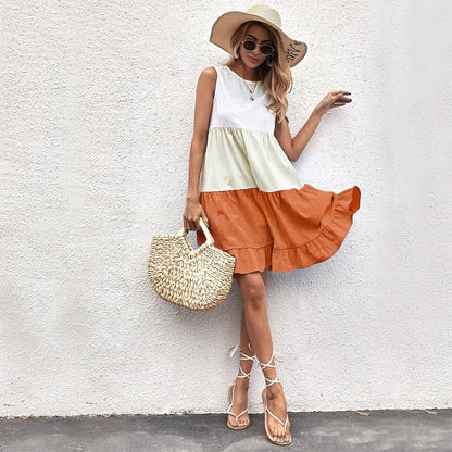 Island Oasis Ruffled Mini Dress